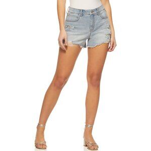 Sofia Vergara Womens Denim Shorts Distressed Size 20 Super High Rise CHI Shortie